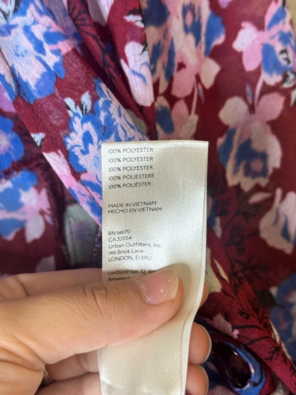 Free People Floral Maybel Blouse in the Shiraz Combo Colorway Size Medium